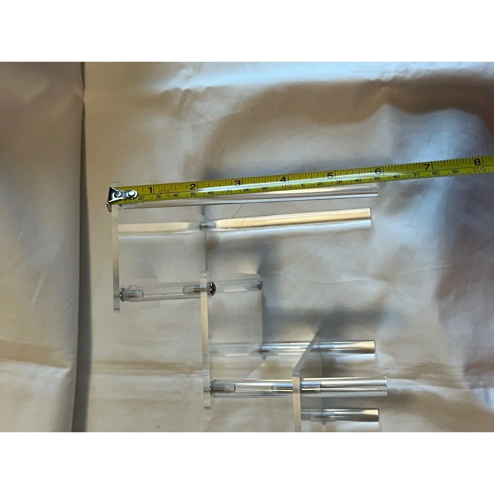 Clear Acrylic 3 Tier Display Riser Stand Tiered Organizer for Collectibles 8x9x6